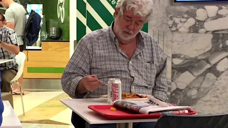 Someone Made An A+ Vid Of The Adelaide Food Court George Lucas Was In Today