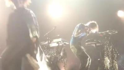 WATCH: Grimes’ Equipment Straight-Up Tried To Murder Her On Stage