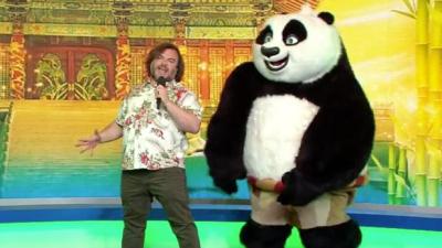 WATCH: Jack Black & Panda Do Kinda Weird Performance Of ‘Kung Fu Fighting’