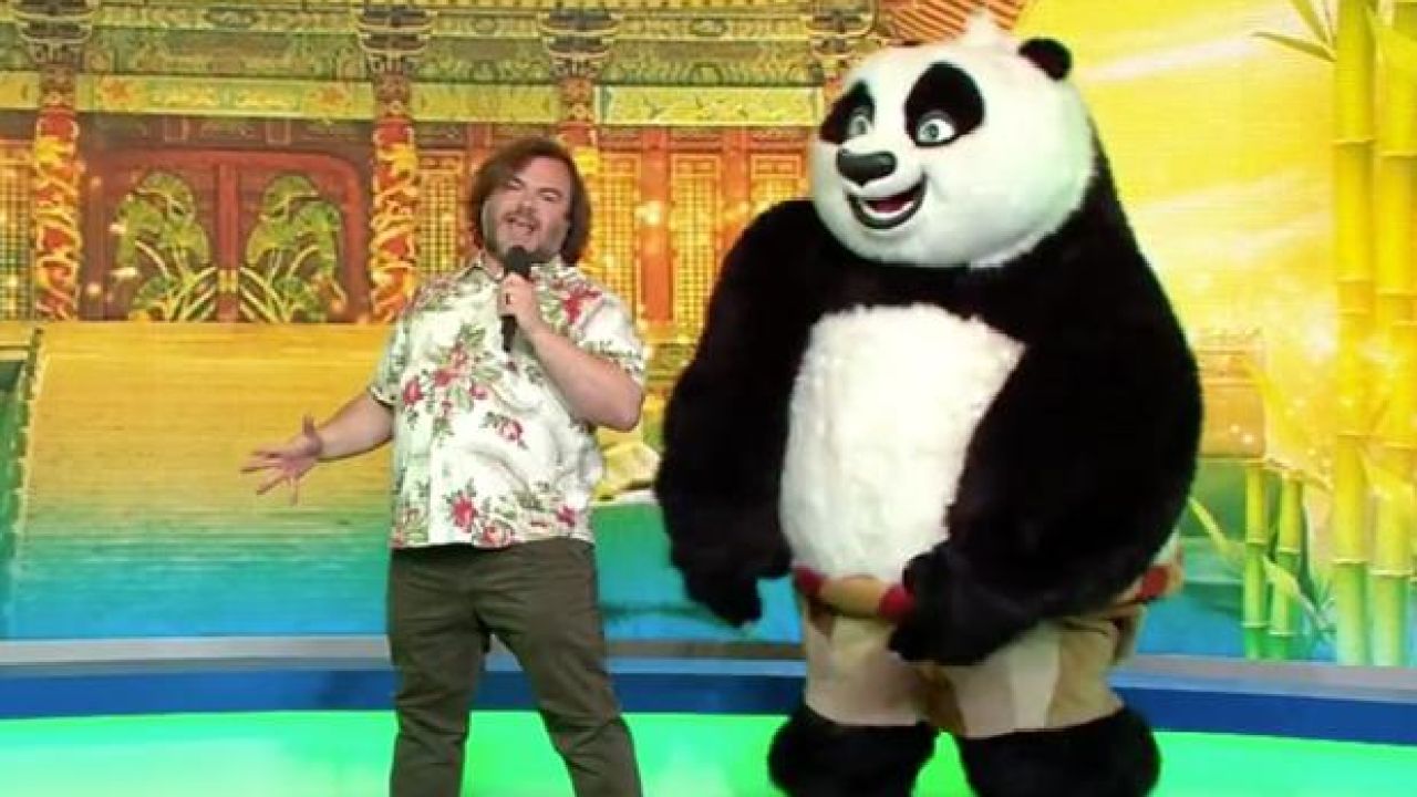 WATCH: Jack Black & Panda Do Kinda Weird Performance Of ‘Kung Fu Fighting’