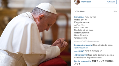 Pope Francis Remains Surprisingly Chill As The First Pontiff On Instagram
