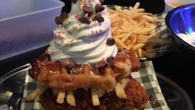 Sydney Stoners, Get On This Behemoth Chicken Waffle Icecream Deity For 420