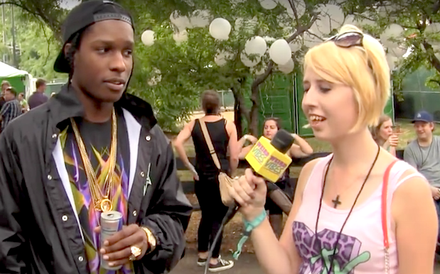 WATCH: Girl With 'Definite Weird Vibe' Attempts To Interview A$AP Rocky