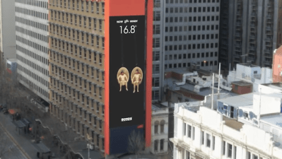Melbs Blessed With 7-Storey Billboard Of Ballsack That Tells The Temp