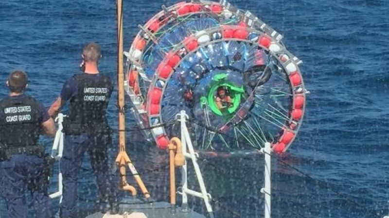 Coast Guard Rescues Lunatic Who Tried To Run Across The Ocean In A Bubble