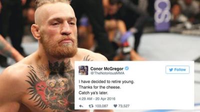 UFC Champ Conor McGregor Sends Twitter Into Meltdown With ‘Retirement’
