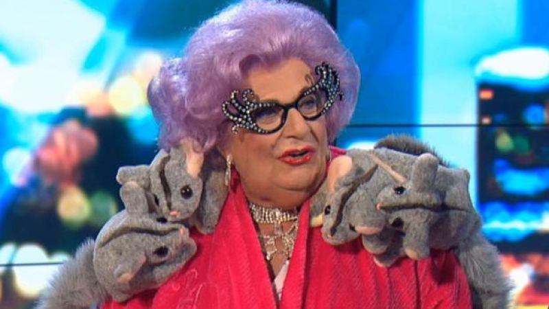 Dame Edna Spent Bizarre ‘The Project’ Appearance Digging Into Waleed Aly