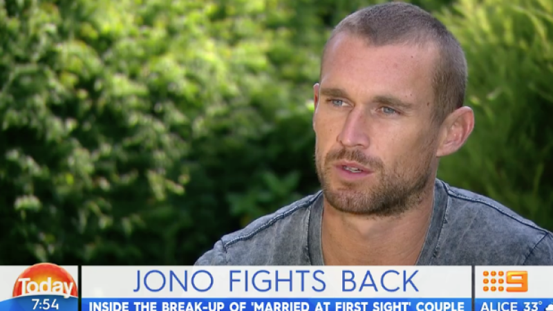 WATCH: ‘Married At First Sight’ Star Jono Swears He’s Not A Total Dick