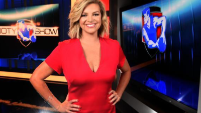 Rebecca Maddern Blokes It Up With The Best Of ‘Em In ‘The Footy Show’ Debut