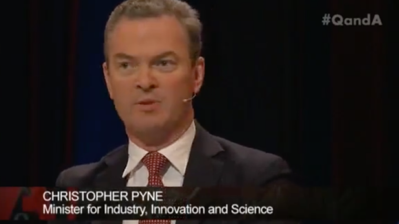 WATCH: Chris Pyne & Greg Sheridan Stand Up For Same-Sex Marriage On Q&A