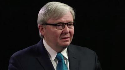 WATCH: Kevin Rudd Continues To Be A Thoroughly Weird Unit On ‘The Weekly’