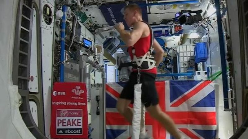 Fit-As-Hell Astronaut Runs First ‘Space Marathon’ 400KM Above Us
