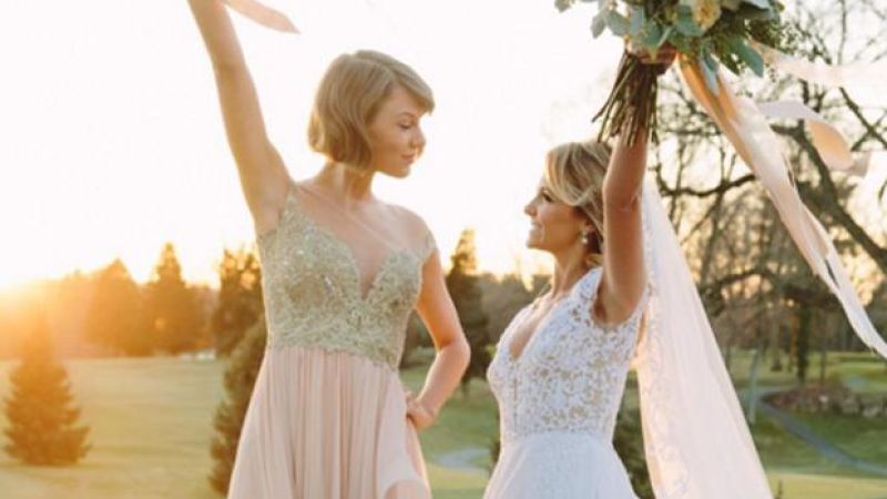T-Swift Is All About Priorities, Brought ‘Vogue’ Writer To BFF’s Wedding