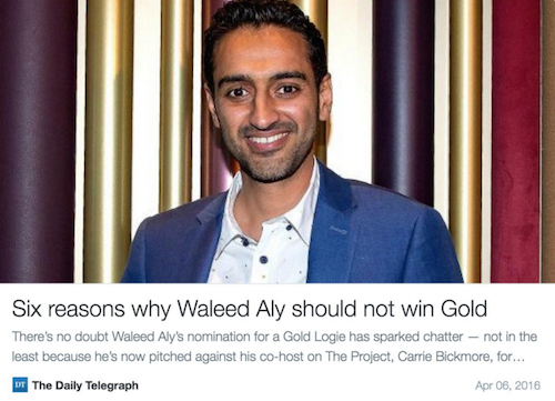 The Daily Tele Takes Xenophobic Stab At Waleed Aly With Nonsensical Listicle