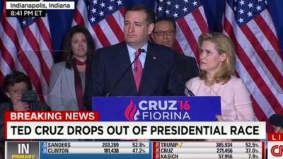 WATCH: Ted Cruz Accidentally Clocks His Wife While Ending His Campaign