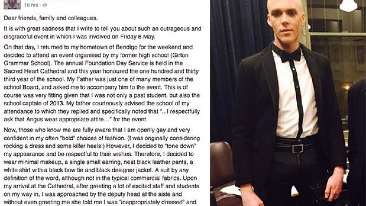 A Gay Man Was Asked To Leave A School Event For ‘Dressing Inappropriately’