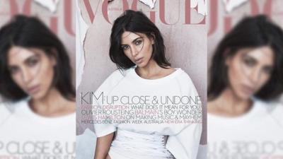 Kim Kardashian-West Slays In An Alex Perry Corset For Vogue’s June Cover