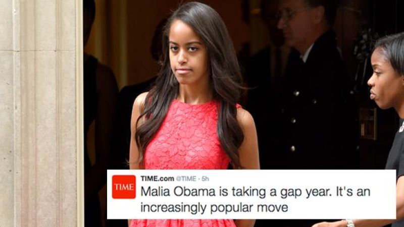 Malia Obama Is Taking A Gap Yah, Bewilders America With This ‘New Trend’