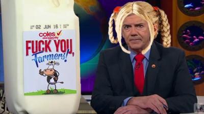 WATCH: Shaun Micallef Churns This Coles / Milk Disaster Into Content Butter