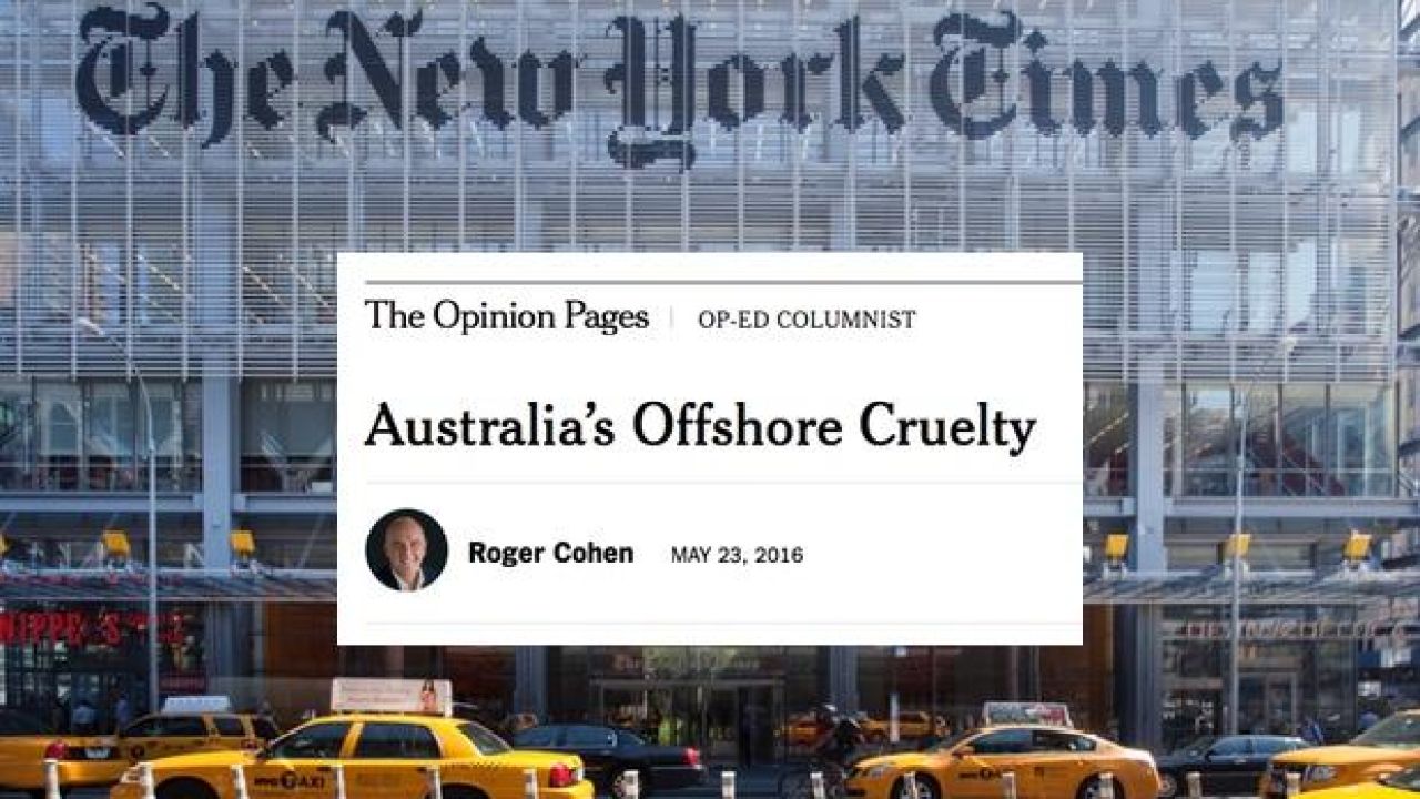 The New York Times Hammers Our Detention Centres As “Pointless Cruelty”