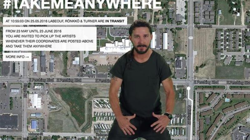 You Can Take Shia LaBeouf On A Road Trip Anyfuckingwhere For His New #Art