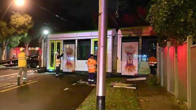 Some Poor Bugger Had A Melbourne Tram Plough Into Their House Last Night