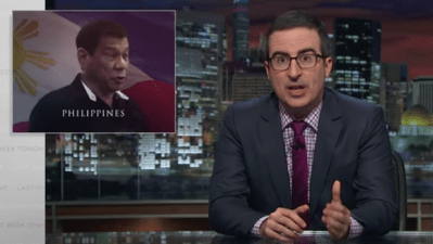 WATCH: John Oliver Goes Ballistic At The Philippines’ Worse Form Of Trump