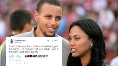 Steph Curry’s Wife Cries Conspiracy After Warriors Get Smacked By Cavs