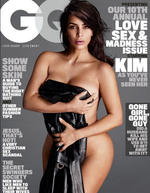 Kim Kardashian’s 1st Ever GQ Cover Shoot Is Extremely High Levels Of Nakey