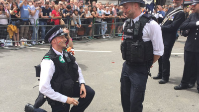 UK Coppers Break Ranks At London Pride Parade For Surprise Proposals