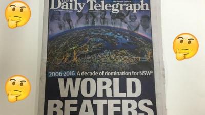 Hey Guys, Do You Think The Daily Tele Is Mad About Last Night’s Origin?