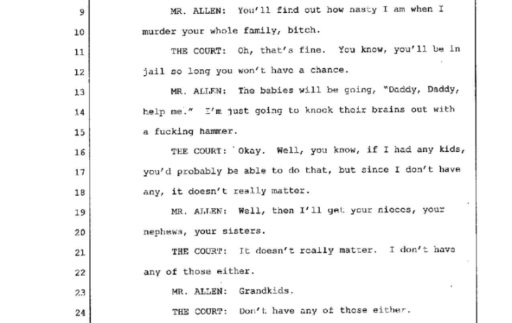 Read This Deeply Weird Convo Between A Judge & An Accused Murderer