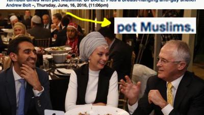 Oh No, Andrew Bolt Referred To Guests At Iftar Dinner As “Pet Muslims”