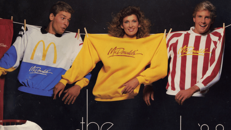 Turns Out Macca’s 1988 Teamwear Catalogue Is 100% Flame-Grilled Heat