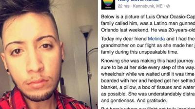 An Orlando Victim’s Nan Got Showered With Love By A Plane Full Of Legends