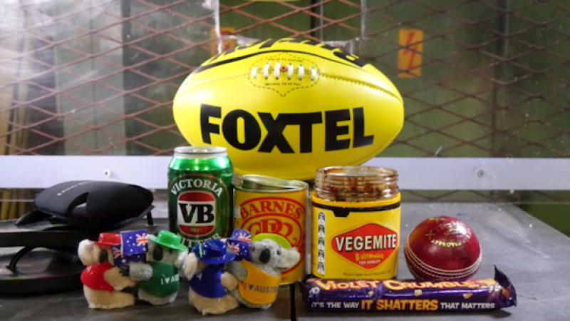 WATCH: Iconic Aussie Goods Feel The Wrath Of YouTube’s Hydraulic Press