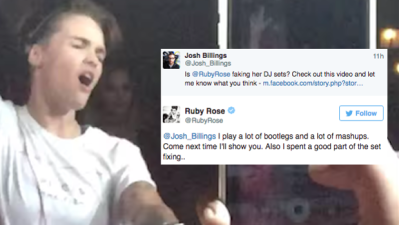 Ruby Rose Doubles Down On US DJ Who Suggests She Fakes Her Epic Sets