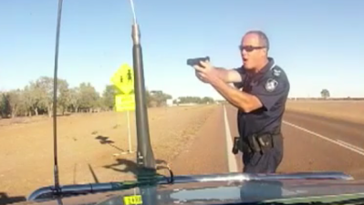 Hectic, Newly Obtained Vid Shows QLD Cop Pull His Gun On Speeding Driver