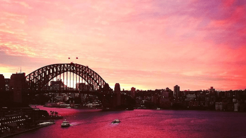 Congrats Sydney, You’ve Been Gifted With An Abnormally Beaut Sunset Sky