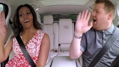 WATCH: Michelle Obama Gets Her Freak On For (Armoured) ‘Carpool Karaoke’
