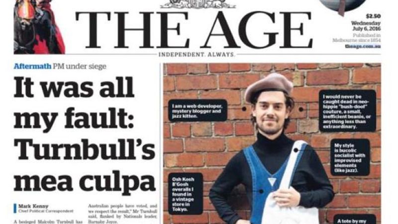The Age Keeps Milkin’ That Melbourne Hipster Yarn With Front Page Tribute