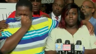 WATCH: Alton Sterling’s Son Breaks Down At Presser On His Dad’s Shooting