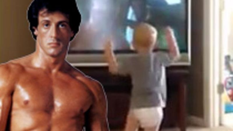 Stallone Just Challenged That Buff Viral Baby To Fight Him In ‘Rocky 10’