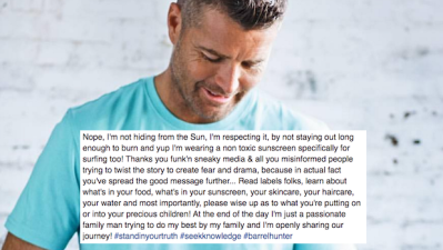 Pete Evans Slip Slop Claps Back To The Media Over His Take On Sunscreen
