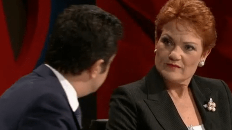 Pauline Hanson Almost Broke When Sam Dastyari Said He’s Muslim On ‘Q&A’