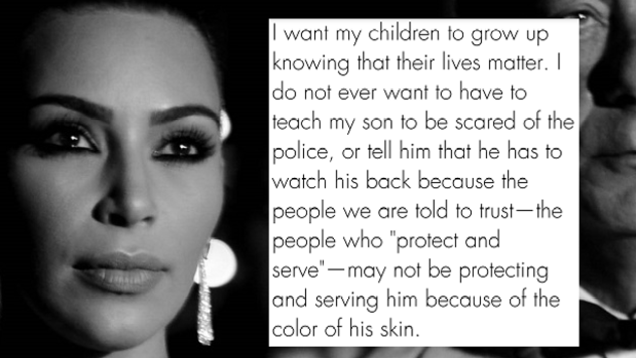 Kim Kardashian Fears For Saint, Calls For Action In #BlackLivesMatter Post