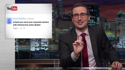 WATCH: John Oliver’s YouTube Commenters Are More Creative Than Your Trolls