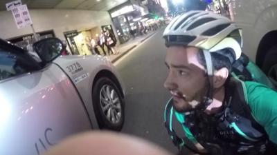 WATCH: Sydney Deliveroo Rider Films Shift, Captures Immediate Car-Dooring