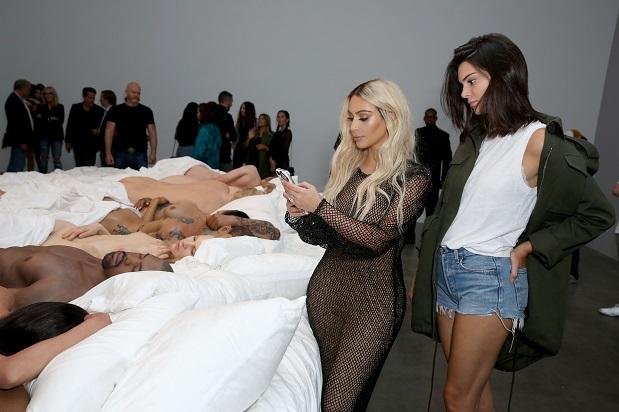 Kim Kardashian Hung Out With Her Wax Twin At Kanye’s ‘Famous’ Art Show