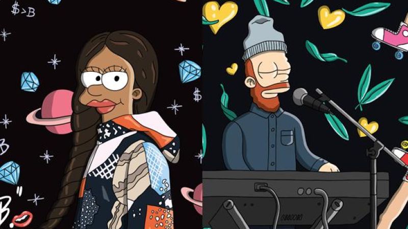 Tkay Maidza & Chet Faker Cop Their Own Cute-As-Hell Simpsons Caricatures